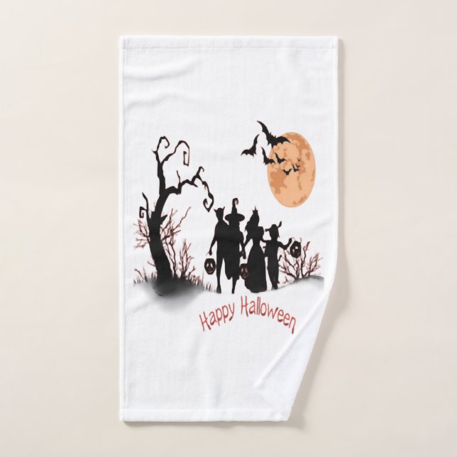 Feliz Halloween (Toalla de mano)