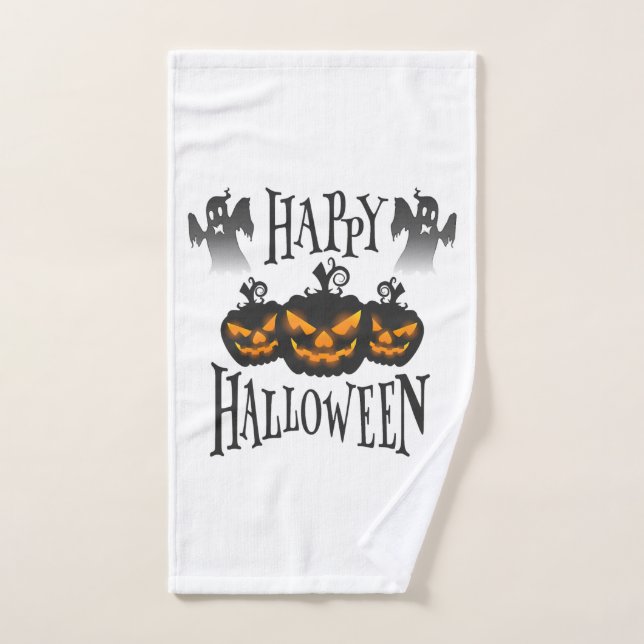 Feliz Halloween (Toalla de mano)