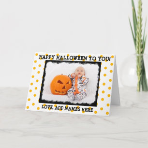 Feliz Halloween a usted, tarjeta personalizada de