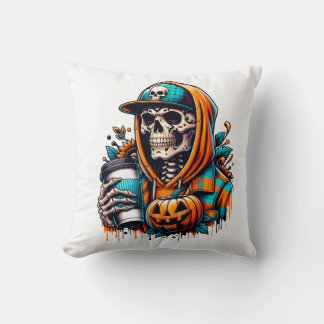 Feliz Halloween - Almohada de Esqueleto Bailarín