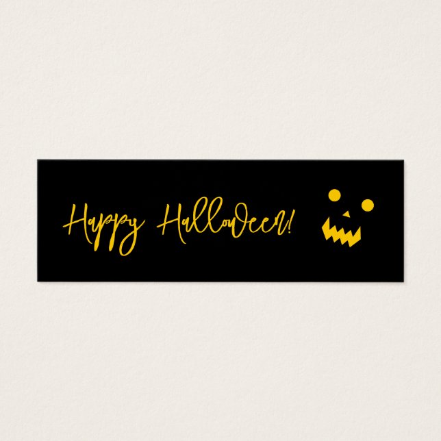 Felíz Halloween Brillo Cara de Calabaza (Frente)