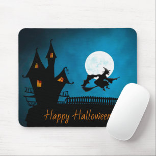Feliz Halloween Bruja Alfombrilla de Ratón