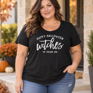 Feliz Halloween Brujas Pueblo Personalizado Mujer
