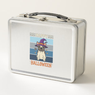 Feliz Halloween Bulldog Francés Bruja Telaraña Ca