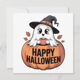 Feliz Halloween Caffeine Ghost Halloween
