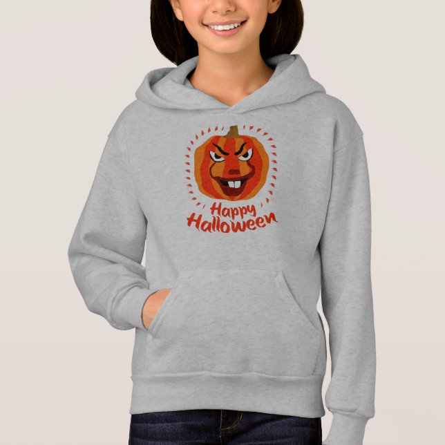 🎃 Feliz Halloween - Calabaza divertida, asustada  (Anverso)