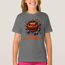 Feliz Halloween Calabaza Rompiendo Camiseta
