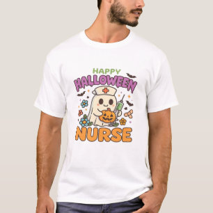 Feliz Halloween Camiseta de Enfermera Divertido Mé