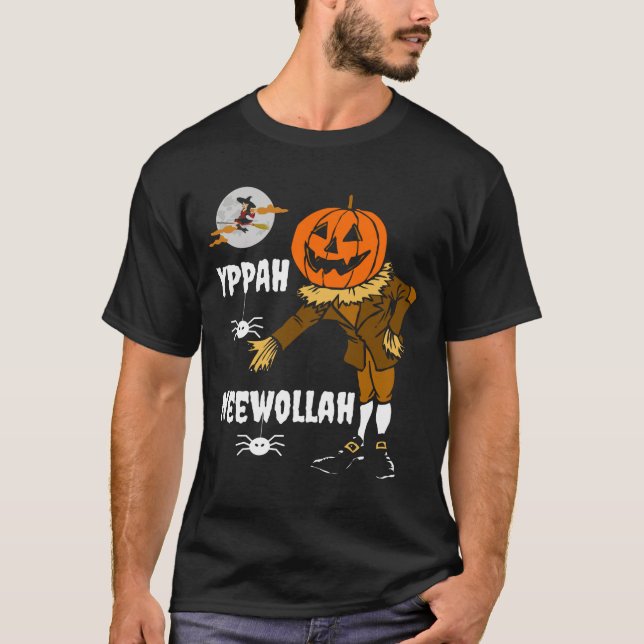 Feliz Halloween, carta trasera camiseta (Anverso)