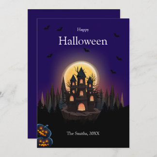 Feliz Halloween Castle card