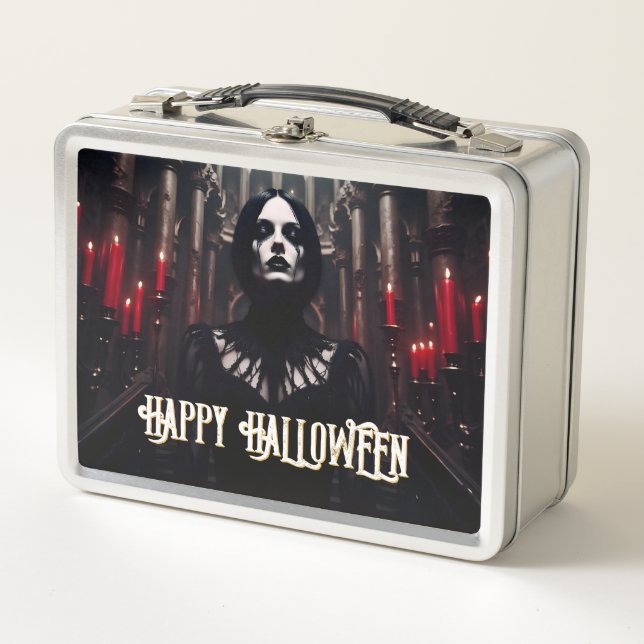 Feliz Halloween - Celebración Gótica Oscura (Anverso)