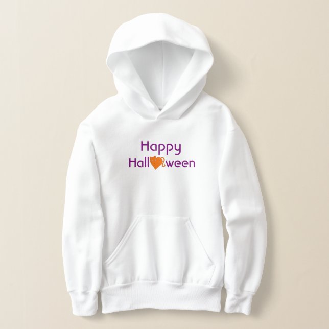 Feliz Halloween con el corazón del gato Naranja (Distribución )