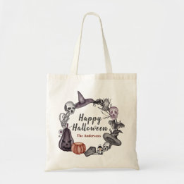 Feliz Halloween Corona Bolsa de Truco o Trato