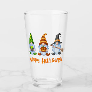Feliz Halloween Cute Watercolor Gnomes