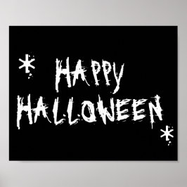 Feliz Halloween decoración de tipografía de miedo 