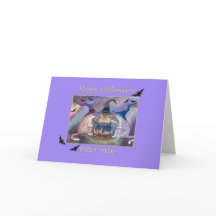 Feliz Halloween Hermana, tarjeta del gato