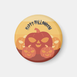 ¡Feliz Halloween! Imán de Calabazas