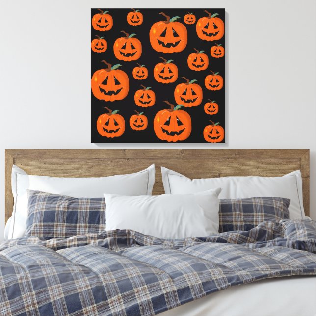 Feliz Halloween Jack O Lantern Arte ilustrativo (Insitu(Dormitorio))