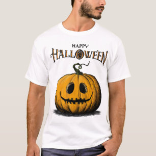 Feliz Halloween Jack O'Lantern Adulto Camiseta Nar