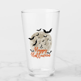 Feliz Halloween - Luna llena y murciélagos