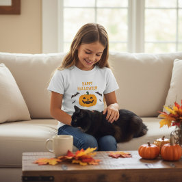 Feliz Halloween niños Calabaza camiseta