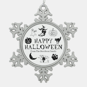 Feliz Halloween nombre personalizado decoración e