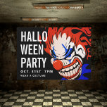 Feliz Halloween | Payaso temeroso de la invitación<br><div class="desc">Feliz Halloween | Payaso temeroso de la invitación a la fiesta</div>