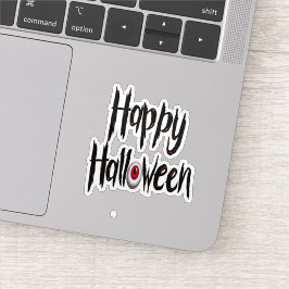 Feliz Halloween pegatina espeluznante