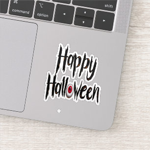 Feliz Halloween pegatina espeluznante