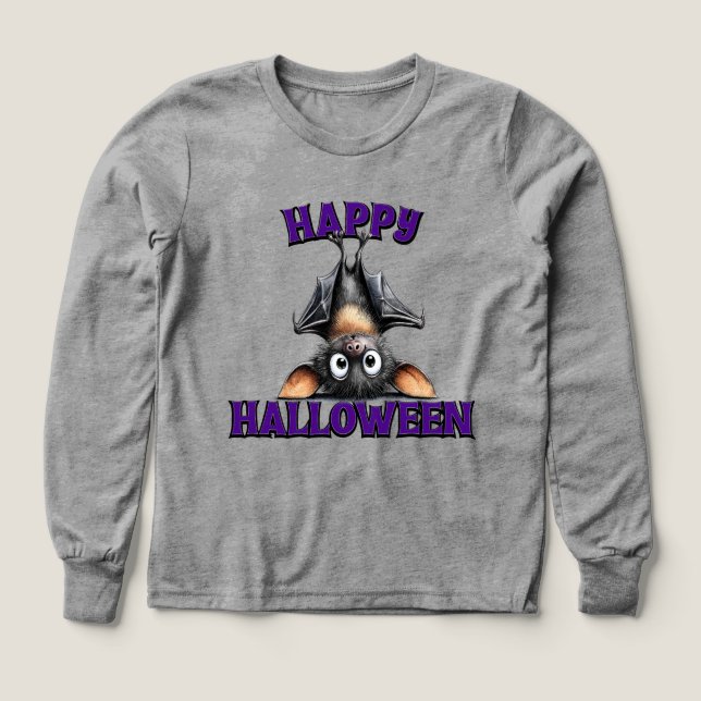 Feliz Halloween Purple Quirky Bat (Diseño frontal)