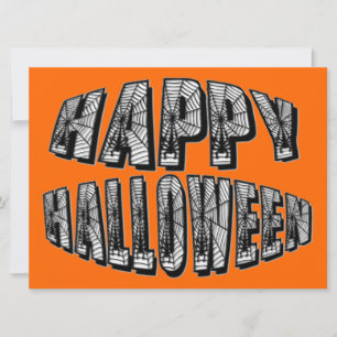 Feliz Halloween Spiders & Spider Invitación Web