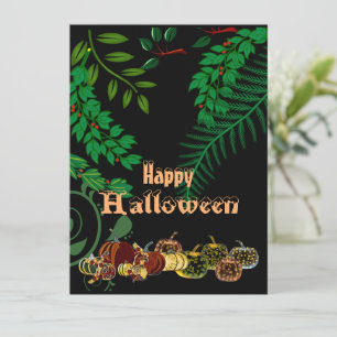 Feliz Halloween Spooky Dark Night Glow Pumpkin Fun