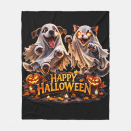 Feliz Halloween suave y acogedor forro polar