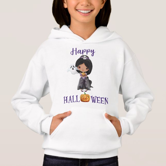 Feliz Halloween sudadera con capucha Princesa suda (Anverso)