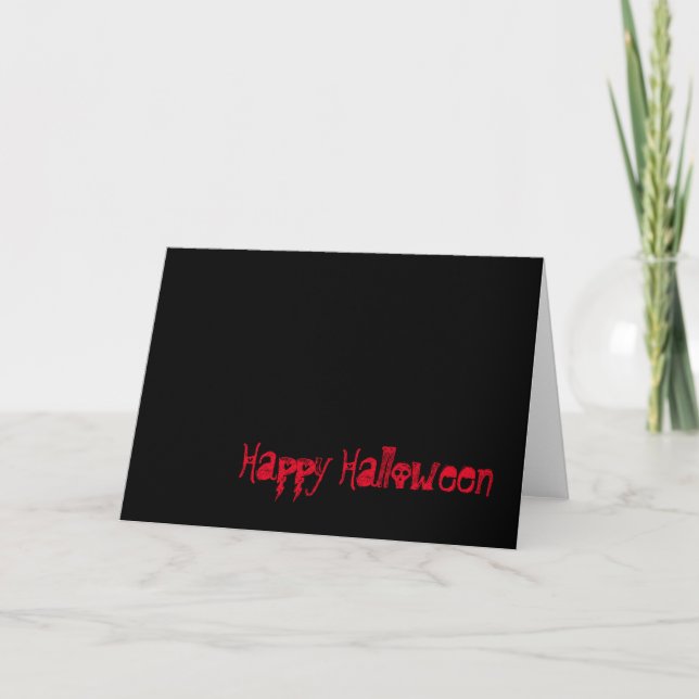 Feliz Halloween, tarjeta (Anverso)
