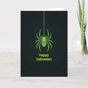 Feliz Halloween Tarjeta de Araña