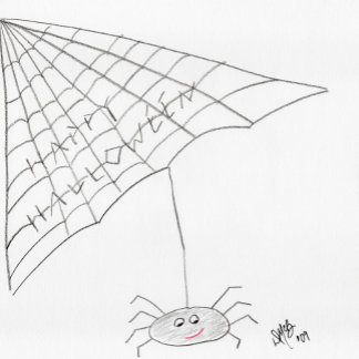 Feliz Halloween - Tarjeta de Araña