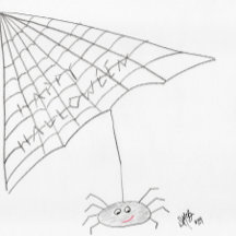 Feliz Halloween - Tarjeta de Araña