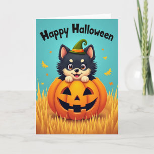 Feliz Halloween Tarjeta de Criatura Adorable