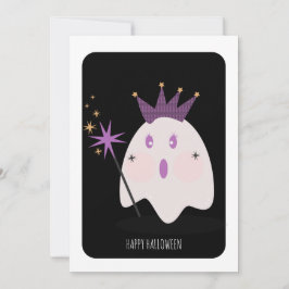 Feliz Halloween Tarjeta de Princesa Fantasma Linda
