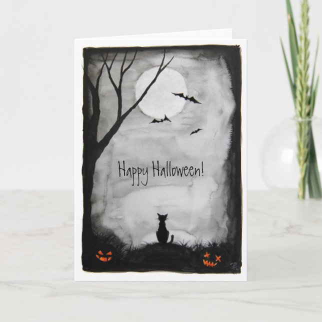 Feliz Halloween - tarjeta de saludo (Anverso)