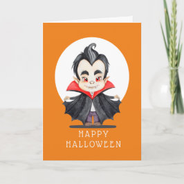 Feliz Halloween - Tarjeta de Vampiro