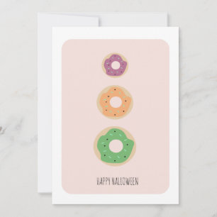 Feliz Halloween Tres Donas Tarjeta de Sprinkles