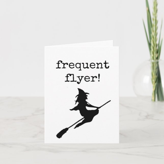 Feliz Halloween, viajero frecuente, tarjeta de bru (Anverso)