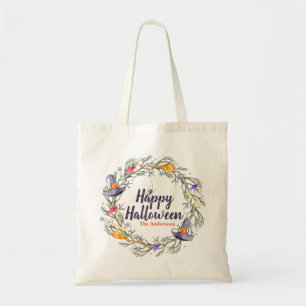 Feliz Halloween Wreath personalizado Bolsa de To