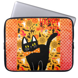 Feliz Halloween y Bolsa electrónica para gato negr