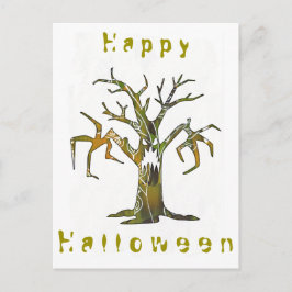 Feliz Halloween y la aterradora postal de los árbo