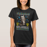 Feliz Hanukcat Ugly Hanukkah Sweater Cat Chanukah<br><div class="desc">Feliz Hanukcat Ugly Hanukkah Sweater Cat Chanukah Jewish</div>