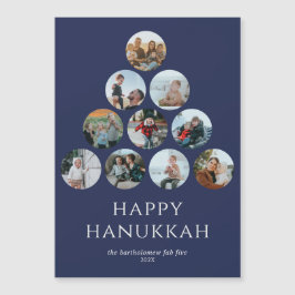 Feliz Hanukkah 10 Photo Magnet Blue