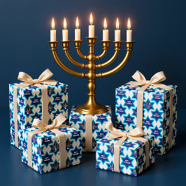 Feliz Hanukkah 1a Papel de ajuste